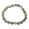 Green Rutilated Quartz round beads bracelet