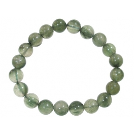 Green Rutilated Quartz round beads bracelet Green Rutilated Quartz round beads bracelet