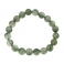 Green Rutilated Quartz round beads bracelet