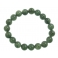 Green Rutilated Quartz round beads bracelet