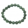 Green Rutilated Quartz round beads bracelet