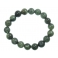 Green Rutilated Quartz round beads bracelet