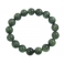 Green Rutilated Quartz round beads bracelet