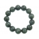 Green Rutilated Quartz round beads bracelet