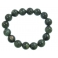 Green Rutilated Quartz round beads bracelet