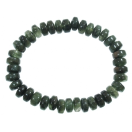 Green Rutilated Quartz barrel beads bracelet Green Rutilated Quartz barrel beads bracelet
