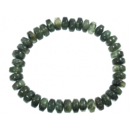 Green Rutilated Quartz barrel beads bracelet Green Rutilated Quartz barrel beads bracelet