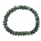 Green Rutilated Quartz barrel beads bracelet