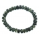 Green Rutilated Quartz barrel beads bracelet