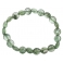 Green Rutilated Quartz flat beads bracelet