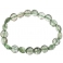 Green Rutilated Quartz flat beads bracelet