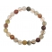 Mixed Rutilated Quartz round beads bracelet