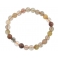 Mixed Rutilated Quartz round beads bracelet