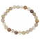 Mixed Rutilated Quartz round beads bracelet