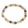 Mixed Rutilated Quartz round beads bracelet