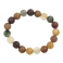 Mixed Rutilated Quartz round beads bracelet