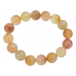 Mixed Rutilated Quartz round beads bracelet Mixed Rutilated Quartz round beads bracelet