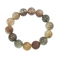 Mixed Rutilated Quartz round beads bracelet