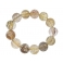 Mixed Rutilated Quartz round beads bracelet