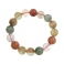 Mixed Rutilated Quartz round beads bracelet