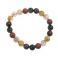 Mixed Rutilated Quartz round beads bracelet