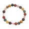 Mixed Rutilated Quartz round beads bracelet