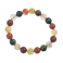 Mixed Rutilated Quartz round beads bracelet