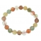 Mixed Rutilated Quartz round beads bracelet