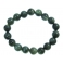 Green Rutilated Quartz round beads bracelet