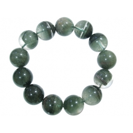 Green Phantom round beads bracelet