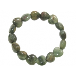 Green Rutilated Quartz heart beads bracelet Green Rutilated Quartz heart beads bracelet