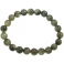 Green Rutilated Quartz round beads bracelet