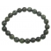 Green Rutilated Quartz round beads bracelet
