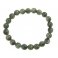 Green Rutilated Quartz round beads bracelet