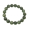 Green Rutilated Quartz round beads bracelet