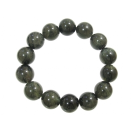 Green Rutilated Quartz round beads bracelet Green Rutilated Quartz round beads bracelet