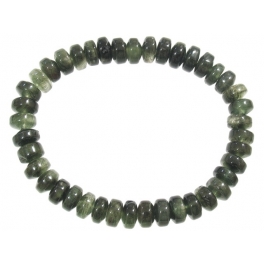 Green Rutilated Quartz barrel beads bracelet Green Rutilated Quartz barrel beads bracelet