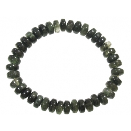 Green Rutilated Quartz barrel beads bracelet Green Rutilated Quartz barrel beads bracelet