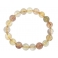 Mixed Rutilated Quartz round beads bracelet