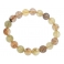 Mixed Rutilated Quartz round beads bracelet