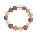Mixed Rutilated Quartz round beads bracelet