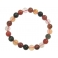 Mixed Rutilated Quartz round beads bracelet