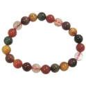Mixed Rutilated Quartz round beads bracelet