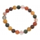 Mixed Rutilated Quartz round beads bracelet