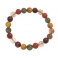 Mixed Rutilated Quartz round beads bracelet