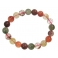 Mixed Rutilated Quartz round beads bracelet