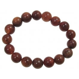 Red Rutilated Quartz round beads bracelet Red Rutilated Quartz round beads bracelet