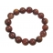Red Rutilated Quartz round beads bracelet
