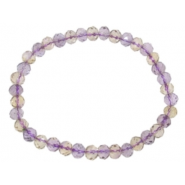 Ametrine faceted flat beads bracelet Ametrine faceted flat beads bracelet