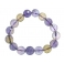 Ametrine faceted round beads bracelet